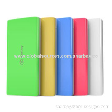 USB Mobile Phone Chargers, Built-in Li-Polymer Power Battery/Ultra-thin/Mini Size/5V/1A Output/InputNew